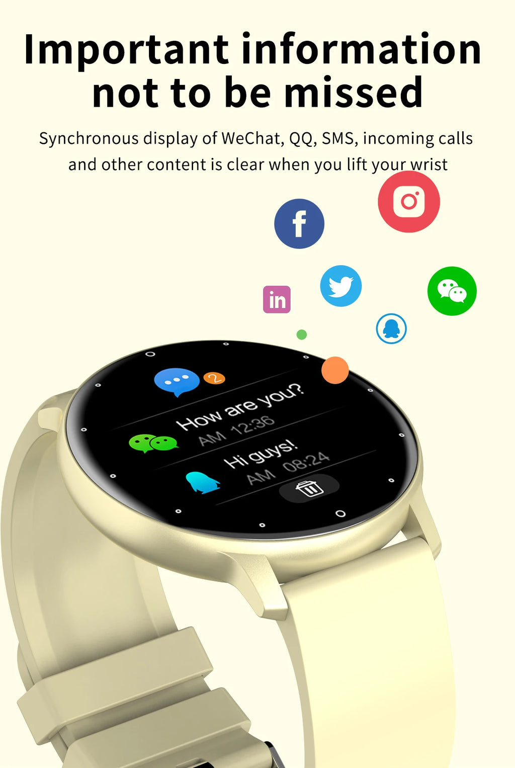 T950 SMARTWATCH FOR ANDROID/IOS