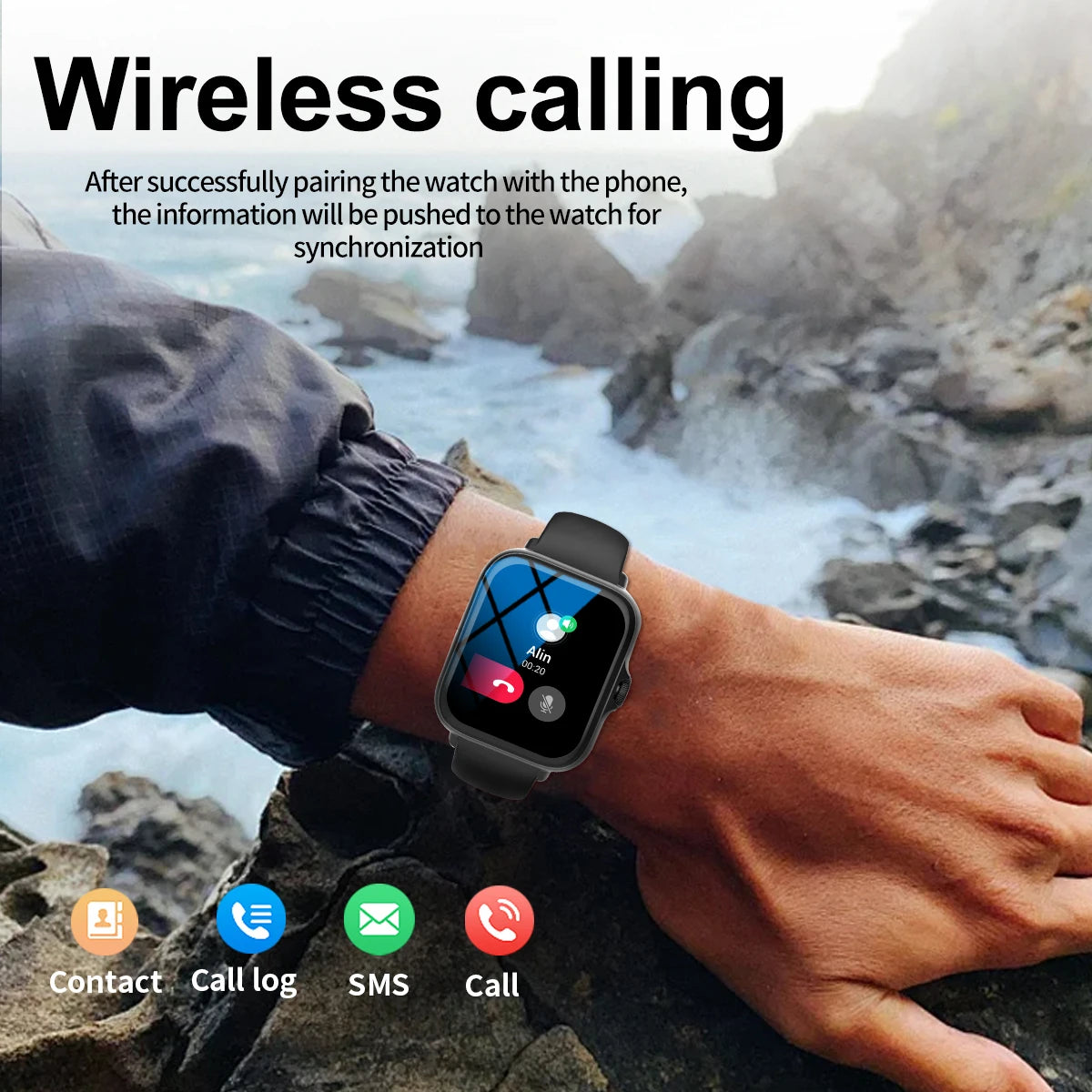 SMARTWATCH T9500 - Connected via Bluetooth