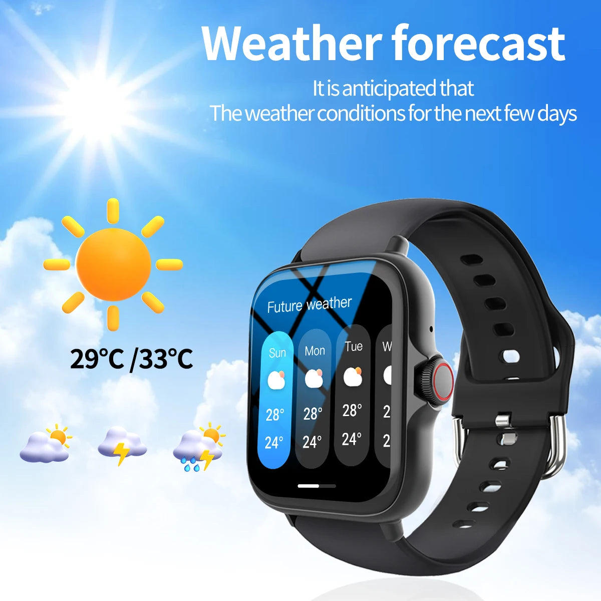 SMARTWATCH T9500 - Connected via Bluetooth
